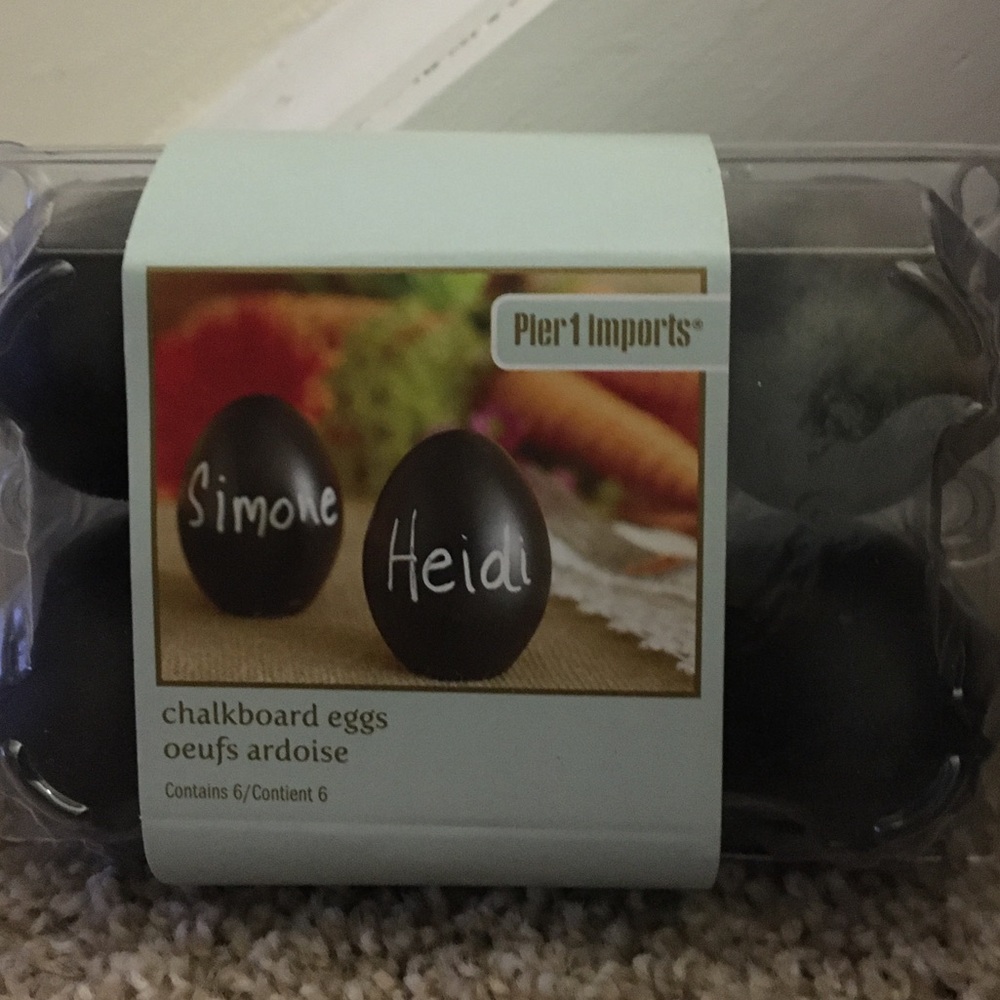 Chalkboard Eggs from Pier One. Never been used
